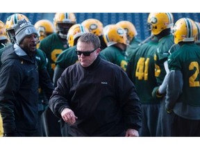 Edmonton Eskimos’ head coach Chris Jones and his team kept a low profile after Friday’s practice session in Winnipeg — as they did most of the week leading to the Grey Cup.