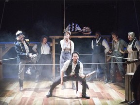 The cast of Peter and the Starcatcher are pictured in this handout photo.