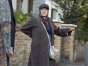 This image released by Sony Pictures Classics shows Maggie Smith in a scene from "The Lady in the Van." (Nicola Dove/Sony Pictures Classics via AP)