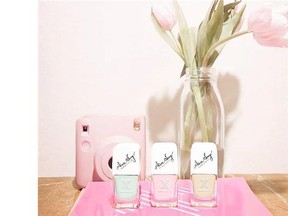 Fashion blogger Aimee Song has created a collection of three nail polishes with Formula X.
