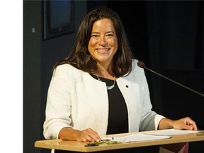 Federal justice minister and British Columbia MP Jody Wilson-Raybould speaks at SFU in Vancouver, BC Saturday, January 23, 2016.