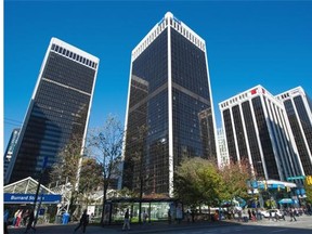 The Bentall buildings in Vancouver. Commercial real estate investors will likely continue to see Vancouver as a stable market this year amid turmoil in global financial, commodity and stock markets, local experts say.