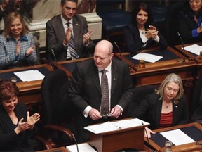 B.C. Finance Minister Mike de Jong delivers the 2016 provincial budget next Tuesday, Feb. 16.