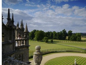 The formal gardens at Burghley House in England, designed by Capability Brown between 1775 and 1880.The formal gardens at Burghley House in England, designed by Capability Brown between 1775 and 1880.