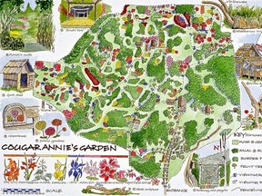 Map of Cougar Annie's garden