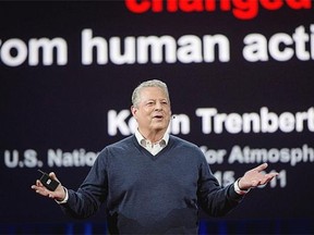 Al Gore speaks during TED 2016 at the Vancouver Convention Centre.