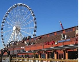 The Great Wheel over Elliott Bay is a Seattle landmark and one of the area’s most popular attractions, with spectacular views of the surrounding ocean, city and mountains.