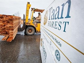 Haida logging operator Taan Forest Company.