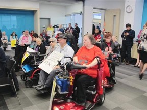 HandyDart riders showed up en masse to TransLink’s board meeting on Wednesday.