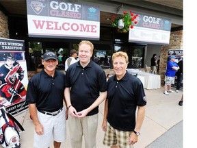 Head coach Don Hay (left) and GM Scott Bonner (centre) were the key ingredients to the long-term success of the Vancouver Giants, who were one of the best junior hockey teams in Canada from 2005-06 through 2009-10. Hay has since left to coach the Kamloops Blazers while Bonner is leaving to become an agent. The pair are shown here with former Giants assistant coach Glen Hanlon.