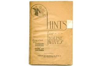 Hints for Housewives, a 1929 booklet put out by the Vancouver Sun.