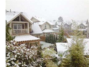 Huge snowflakes in White Rock on Sunday, Dec. 27. Sent in by Natasha.