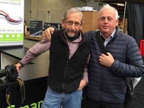Steve Bosch and me on assignment at BC Home + Garden Show earlier this week