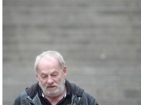 Ivan Henry, who was wrongfully convicted of sexual assault in 1983, outside B.C. Supreme Court. His lawyer is arguing he should be awarded $30 million or more in damages.