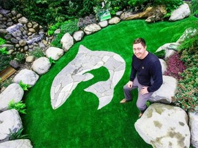 Jeff Babcock of Transformations Landscaping in his West Coast Orca Garden, at the BC Home + Garden Show.