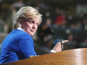 Jennifer Granholm told the NDP convention what it can take to create jobs in a competitive world: ‘You can be at the table, or you can be on the menu.’