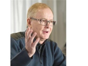 John Furlong, chair of Own the Podium and former head of the 2010 Vancouver Olympics organizing committee, talks to reporters at the Olympic Oval in Richmond on Friday, Feb. 5, 2016.