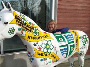Race director Kathie Schellenberg is excited to be launching MEC Langley's popular five-event running series on Sunday, March 6. Her 2016 series includes stops at Fort Langley, Abbotsford and the history Langley Speedway. The Township's colourful horse won't be taking part, but many from the rapidly growing area will.