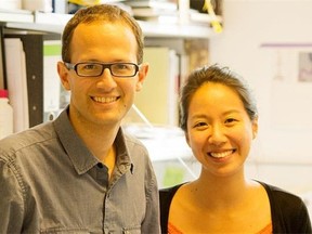 Lead researcher Andrew Pospisilik and co-author Tess Lu of the Max Planck Institute.