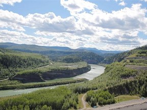 Less power was required last summer from the Peace River system (shown) because more power was generated through forced releases of water to the U.S. on the Columbia system.