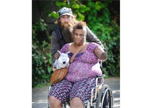 Mary Hiebert, 45, and her caretaker Robert Smith, 49, have been looking since February for a rental apartment that they can afford on their disability allowancees.