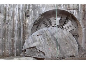 Evergreen Line tunnel boring completed.