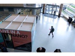 UBC showed off its latest concept to address the demand for affordable student housing with a demo display of a proposed 140-square-foot nano studio apartment.