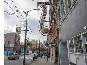 File: The Balmoral Hotel at 159  East Hastings street in the Downtown Eastside in Vancouver, BC, February 20, 2014