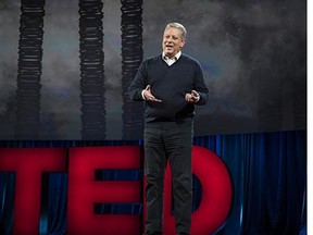 Al Gore speaks at TED2016 - Dream, February 15-19, 2016, Vancouver Convention Center, Vancouver, Canada.