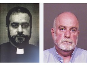 Gordon William Dominey, 63, is accused of sexually assaulting five youths when he worked at the Edmonton Youth Development Centre between 1985 and 1989. Photo: 1980s (left) and 2016 (right)