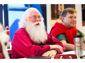 Santa Michael McCain attends Santa school hosted by Hire A Santa at Royal City Centre in New Westminster, Oct. 4, 2015. McCain has been playing Santa Claus professionally for more than 14 years.