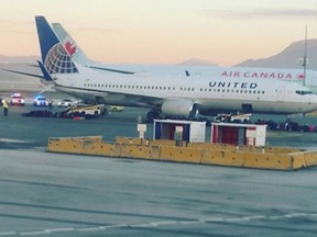 A United Airlines flight was forced to land at Vancouver International Airport early Saturday after a, "security concern."