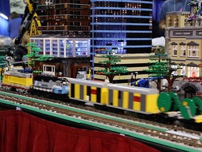 Modern railroad enthusiasts at the 2015 Vancouver Train Expo.