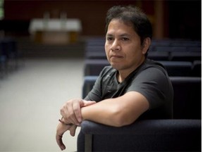 Jose Figueroa, a refugee from El Salvador, is pictured in the Walnut Grove Lutheran Church in Langley, B.C. Friday, Oct.4, 2013. Figueroa, an asylum seeker from El Salvador who spent two years in sanctuary inside a British Columbia church, has been handed freedom by the federal government.