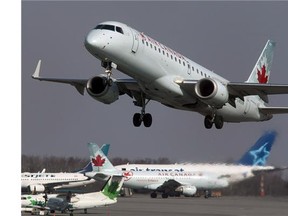 An Air Canada plane from Newark, New Jersey to Vancouver made an emergency landing in Toronto Friday afternoon after passengers experienced a drop in pressurization due to a problem with the air conditioning.