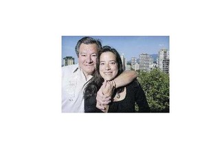 Jody Wilson is hugged by her father Bill in 2003 after taking a position as a B.C. treaty commissioner.