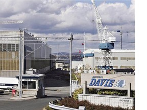 The entrance of the Davie shipyard in Levis, Que., in 2006.