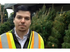 Ivery Castilloux, a former youth in care, has started a business with skills learned at Aunt Leah's Christmas tree lot.