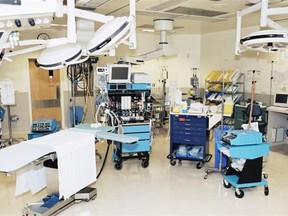 An operating room at Vancouver General Hospital.