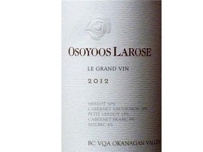 Osoyoos Larose 2012, Okanagan Valley, British Columbia, Canada, $39.95