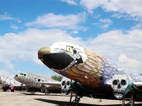 Pima Air and Space Museum shows of grafitti planes. Neville Judd