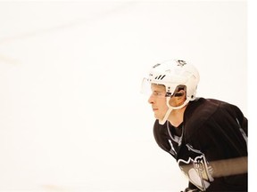 Pittsburgh Penguins captain Sidney Crosby during at team practice at Rogers Arena in Vancouver on Tuesday, Nov. 3, 2015.