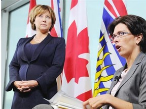 Premier Christy Clark and Minister for Children and Family Development Stephanie Cadieux faced questions during Question Period about children in government care.