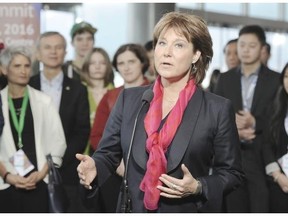 Premier Christy Clark, speaking to reporters Monday at the #BCTECH Summit, says her government is looking at a non-resident real estate tax proposed by a group of business professors.
