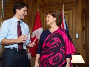 Prime Minister Justin Trudeau and Premier Christy Clark meeting Friday on Parliament Hill.