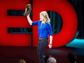 Sarah Parcak accepted the $1-million TED Prize Tuesday evening in Vancouver.