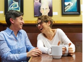 Sarah White, left, and partner Tamara Adilman have been together for 30 years.