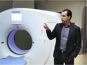 Dr. Savvas Nicolaou said the new patient-friendly CT scanner at Vancouver General Hospital has double the shutter speed of the previous unit, which will help improve efficiency.
