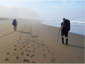 Sections of the West Coast Trail include spectacular coastal walks. The trail was originally developed more than 100 years ago to rescue shipwreck survivors.