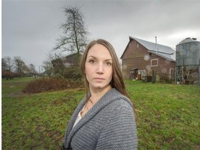 Sheena Sedman stands at Fantasy Farms in Chilliwack. She received word last month that the booking for her May 28, 2016, wedding had been cancelled because of permitting issues.